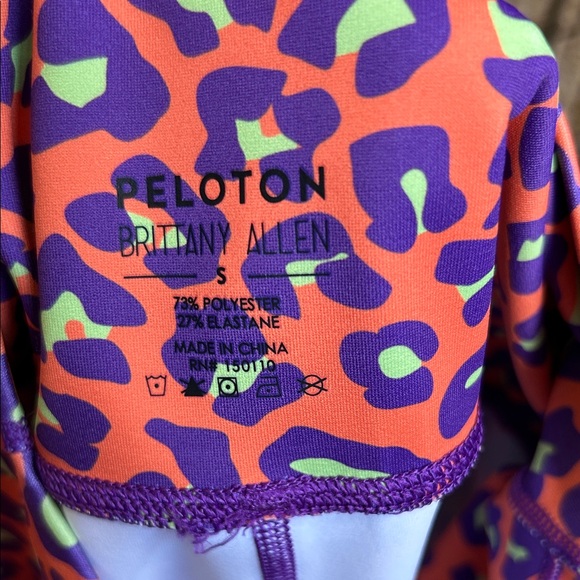 Peloton Neon Leopard Print Leggings - Picture 2 of 3